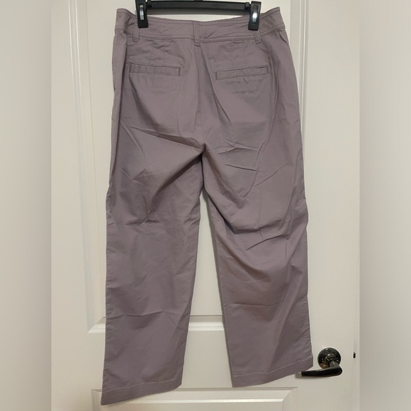 GAP Girlfriend khaki wide leg pants, lavender purple size 12 - Picture 2 of 6